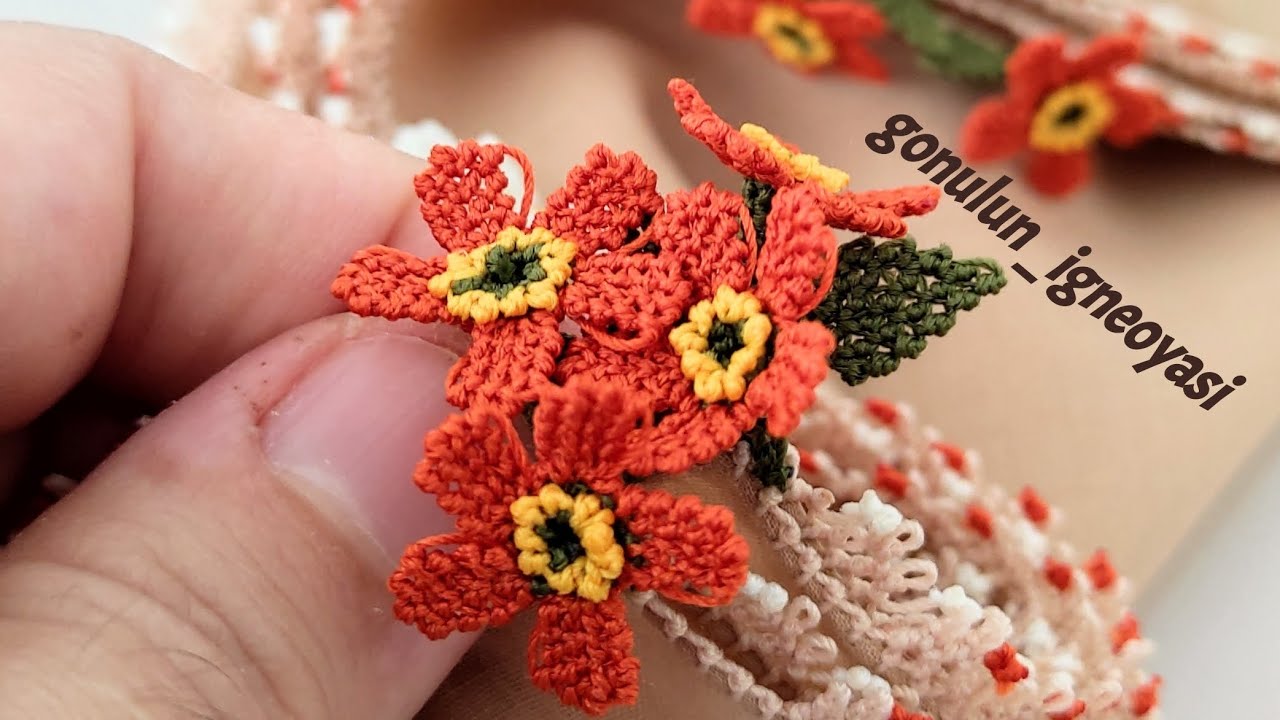 45. Model  / Tam Çeyizlik. .. Harika Çıtı Pıtı Üç boyutlu İğneoyasi /  Needle Lace Knıtting