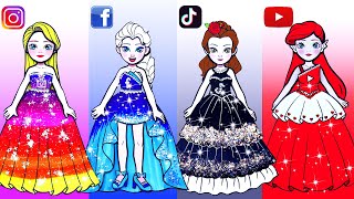 Paper Dolls Dress Up - Costume Social Network Youtube, Tiktok,Facebook, Instagram - Dolls Beauty#116
