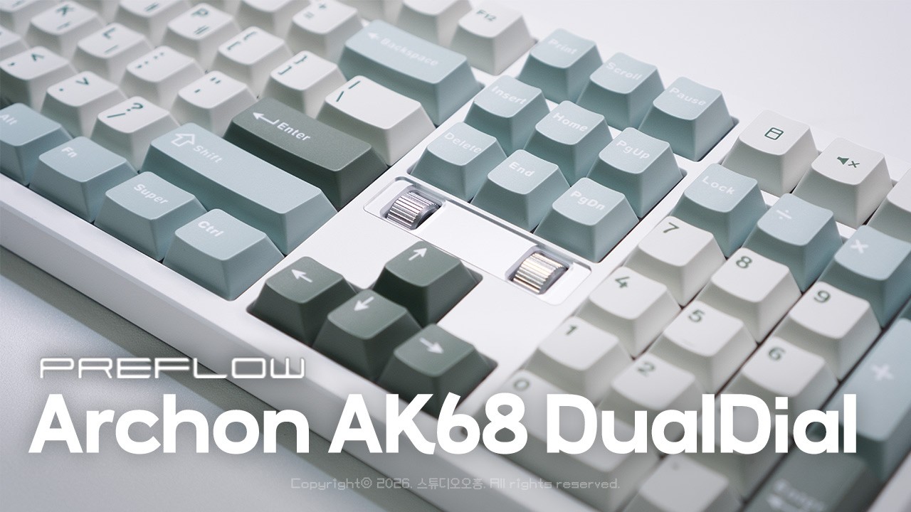 [구독자이벤트🍀] 오독오독 저소음 풀배열에 활용성 좋은 듀얼다이얼까지! | PREFLOW Archon AK68 DualDial