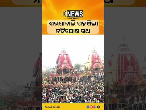 ଶରଧାବାଲି ପହଞ୍ଚିଲା ନନ୍ଦିଘୋଷ ରଥ #knewsodisha