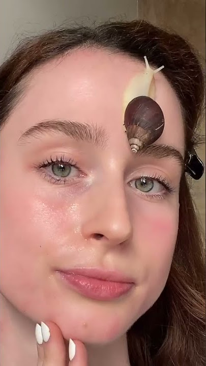 Real snail skincare asmr🤯#shorts