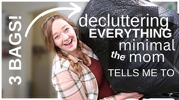 Decluttering Everything the Minimal Mom tells me to On Garbage Day! Declutter with me 2023