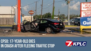 CPSO: 17-year old dies in crash after fleeing traffic stop