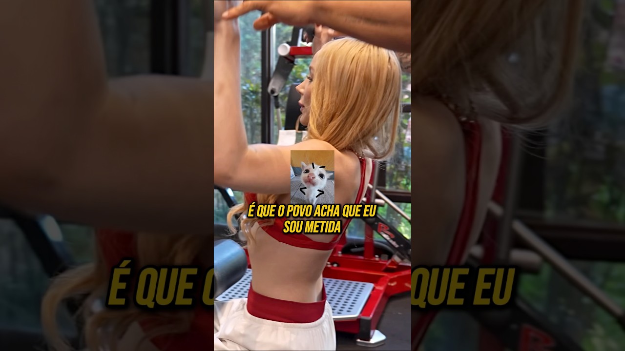 O POVO ACHA QUE ELA É METIDA 🤣 #musculação #academia #humor #treino #memes #luizsalles #shorts