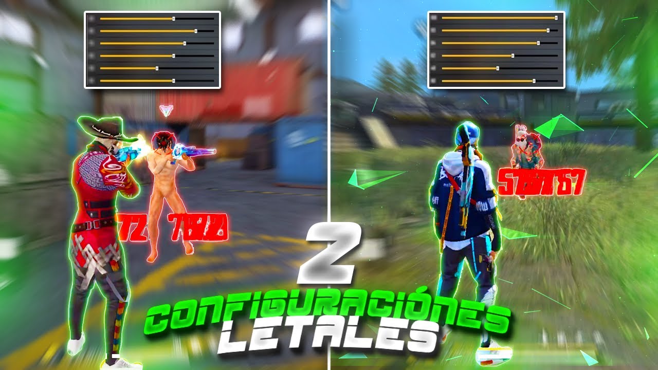 LAS 2 CONFIGURACIONES MAS LETALES QUE EXISTEN!! - Configuración Para Free Fire