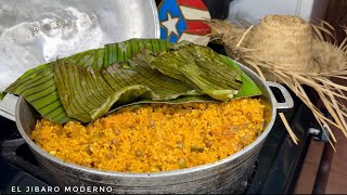 HACIENDO LA RECETA DE ARROZ CON GANDULES APASTELAO FAVORITA DE TODOS EN PUERTO RICO EN NAVIDAD