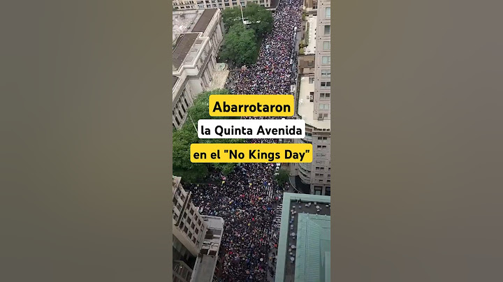 Protesta ‘No Kings’ en NY a "paso de caracol": miles abarrotaron la Quinta Avenida