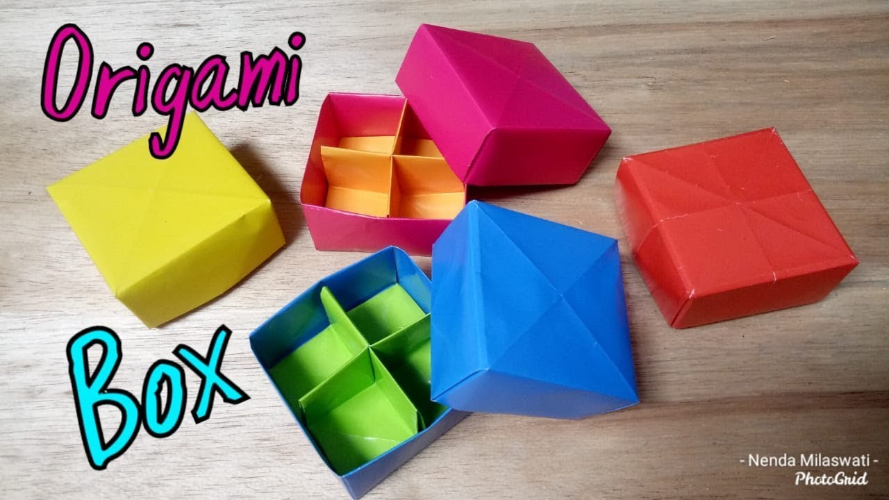  Cara  membuat  origami  box kotak  YouTube