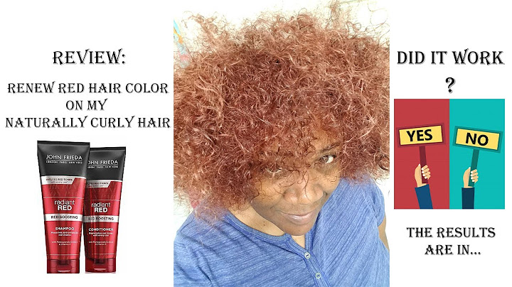 John frieda radiant red conditioner before and after