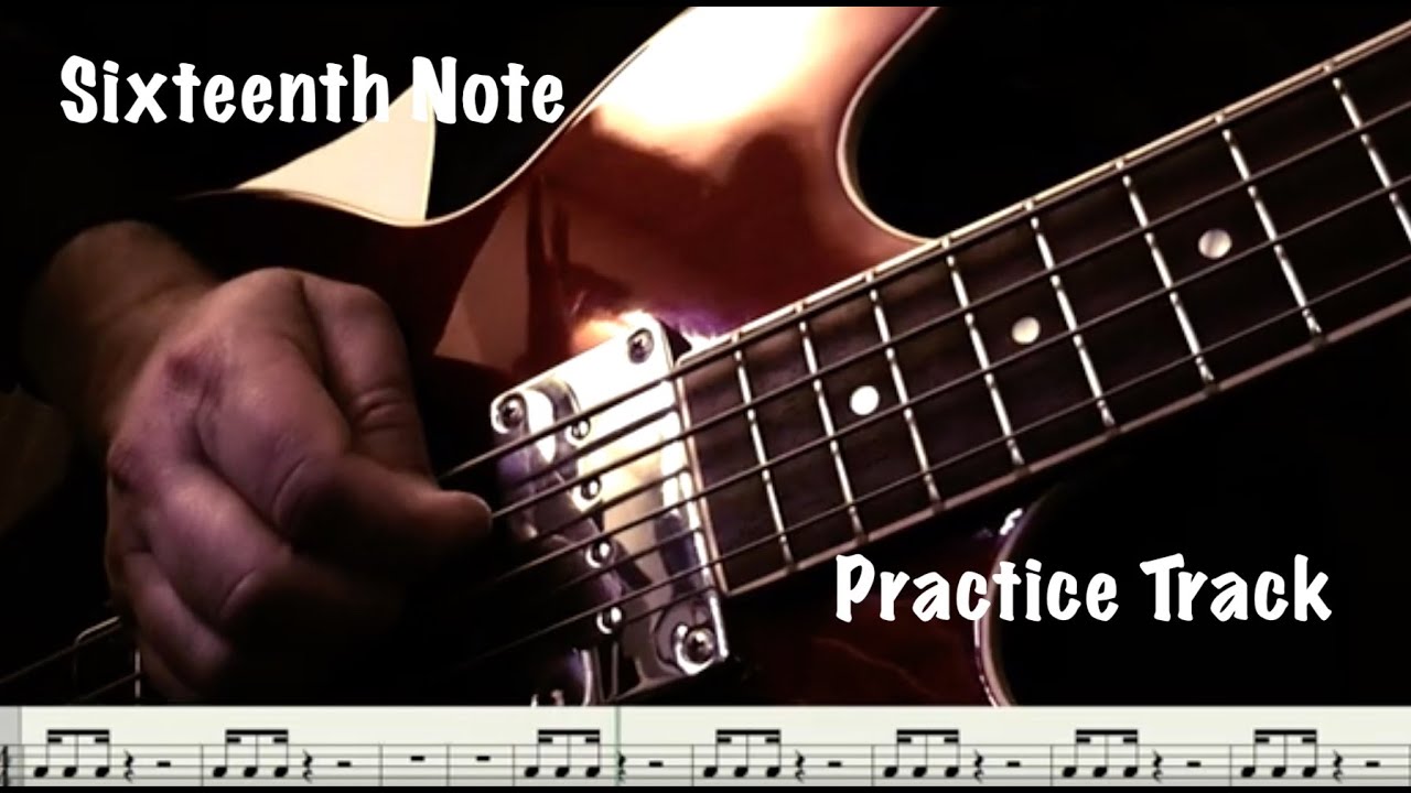 Sixteenth Note Practice Track - "1-e a" - YouTube