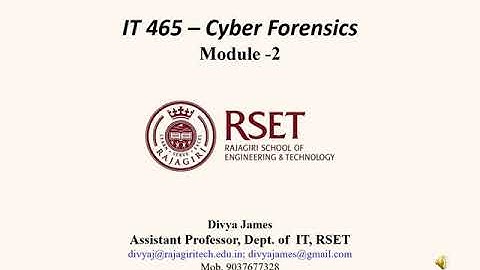 IT465 Cyber Forensics Module 2