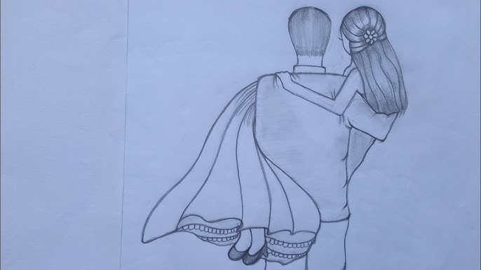 How to Draw Traditional Romantic Couple Very Easy