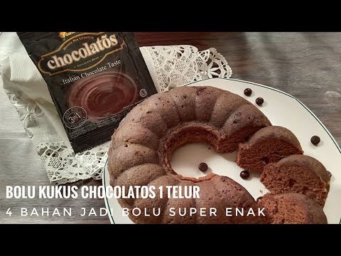 Bolu Kukus Chocolatos 1 Telur Super Enak Super Lembut Tanpa Mixer Youtube