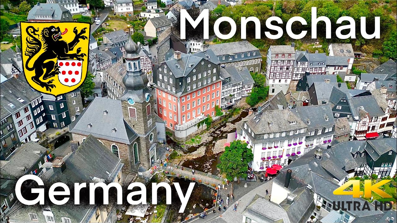 Monschau - Duitsland (drone video)