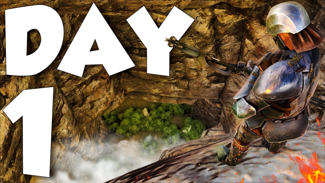 Мы построили НОВУЮ, самую мощную пещеру с выпадающим окном — ARK PvP