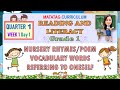 Pag-aaral ng Nursery Rhymes at Tula