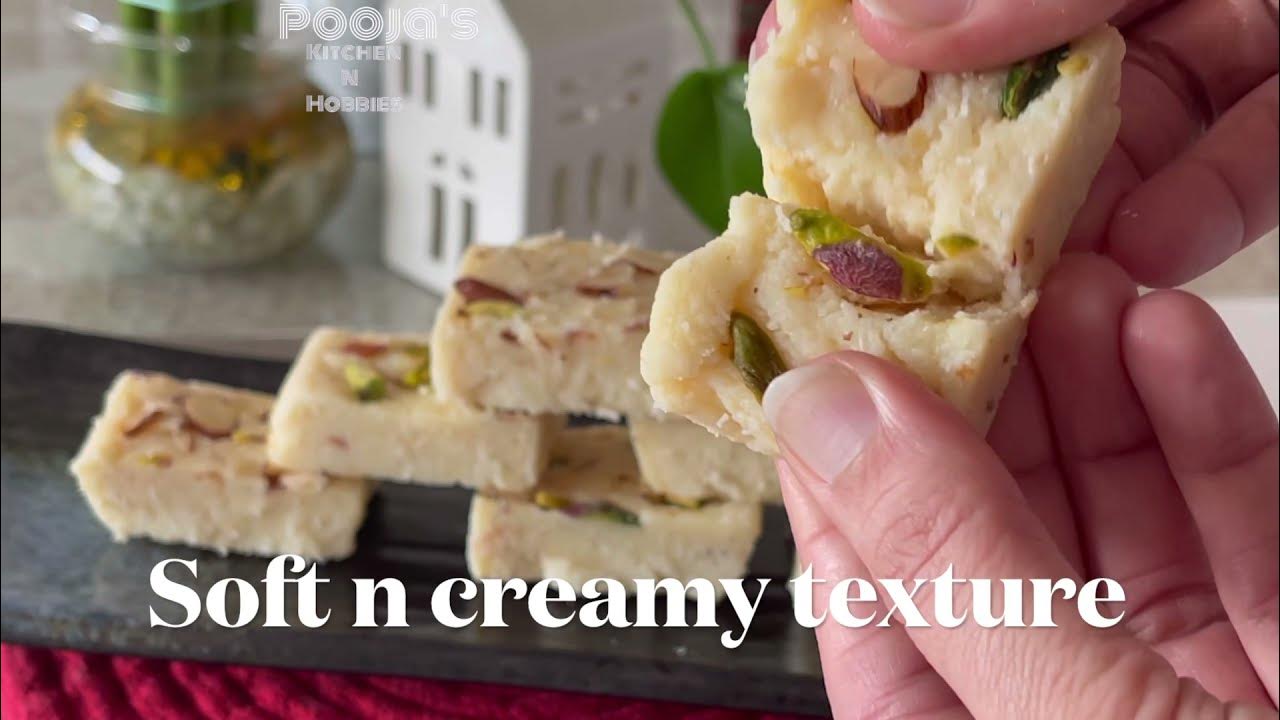 Kalakand with Ricotta cheese Indian sweet with Ricotta cheese