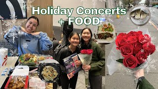 Holiday concerts, crocheting, what I eat for dinner | Vlogmas Week 2