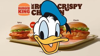 Donald Duck sings Chicken Chicken Burger King Commercial