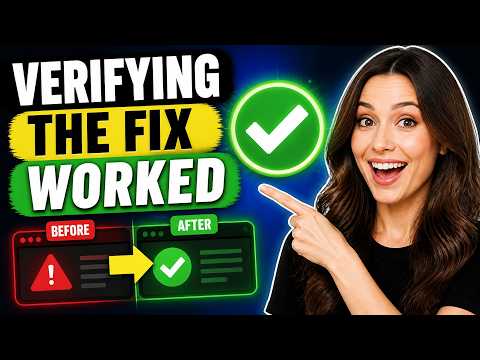 How to Verify Your RCA Fix Actually Worked — video thumbnail