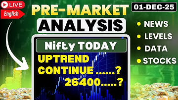 🔴Nifty Prediction and Bank Nifty Analysis | 01DEC 26 | nifty today analysis