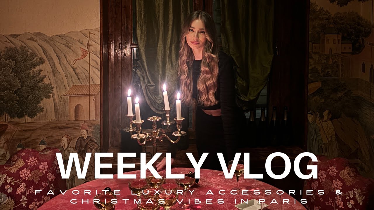 Weekly vlog: My favorite luxury accessories, Nina Ricci dinner and Christmas vibes in Paris
