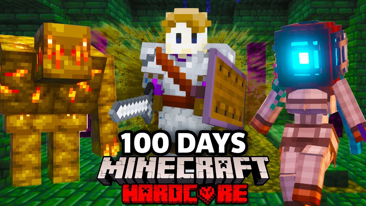 I Survived 100 Days as a SHAMAN in Minecraft Hardcore!