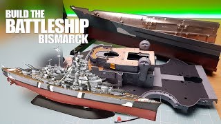 Build the Battleship Bismarck - Part 32 - Hull Section and Bridge Deck Details