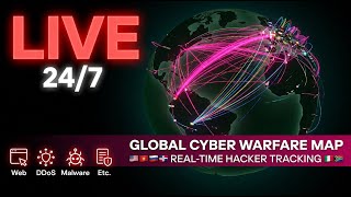 LIVE Cyber Attack Threat Map 2026 | Real-time Global Cyber Warfare Tracking