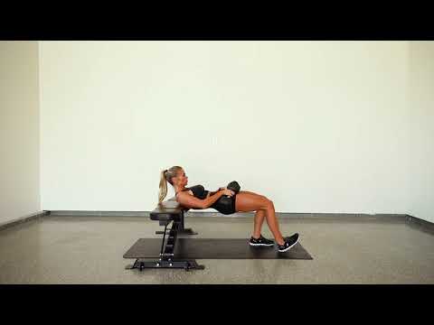B Stance Dumbbell Hip Thrust