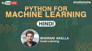 Python for Machine Learning in Hindi | Machine Learning For Beginners | Great Learning