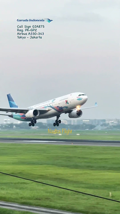 Langka! Garuda Indonesia Kembara Angkasa Livery, landing di bandara CGK Jakarta