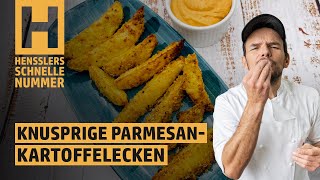 Schnelles Knusprige Parmesan-Kartoffelecken aus dem Ofen Rezept von Steffen Henssler