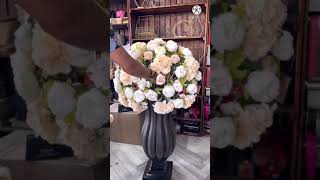 The final shape of the bige vases artificial flowers