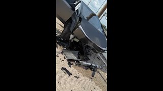 Tesla Cybertruck slams into concrete barrier while on autopilot News