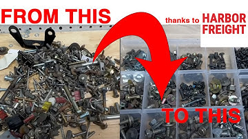 Garage Organization DIY: Sorting Bolts, Fuses & Small Parts with Harbor Freight Storage Bins