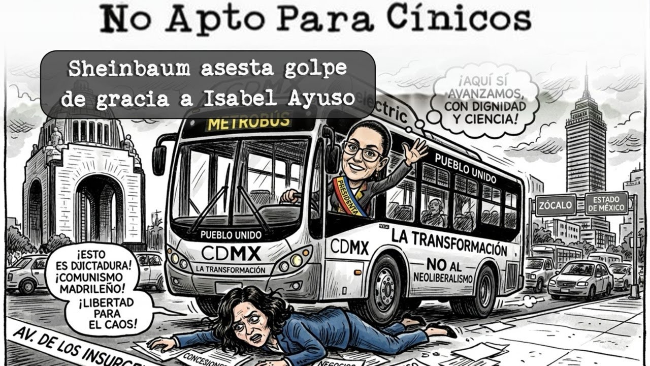Sheinbaum insta a Ayuso a aprender más de México. Ayuso asegura que México oculta su pasado