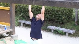 ジムでは出来ないモンキーバーでの懸垂　monkey bar workout
