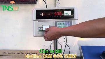Hướng dẫn sử dụng cân bàn điện tử in bill, in phiếu cân trực tiếp - Đầu cân XK3190-A9P Yaohua
