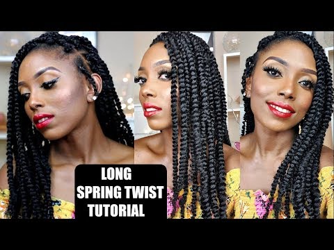 HOW TO DO SPRING/PASSION TWIST AT HOME USING RUBBER BAND METHOD ...