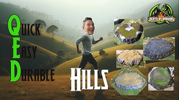 How to make Quick, Easy and Durable Wargaming Hills