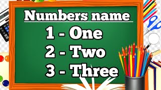 Numbers name.Numbers name 1  10.Numbers spelling. one two three. বাচ্চাদের পড়াশুনা।