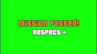 GTA Mission Passed (Green Screen Overlay)