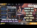 Free Fire | Review Acc QLT Beo Ông Vua Tử Chiến Việt Nam Huyền Thoại 100 Sao | Rikaki Gaming