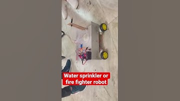 Water sprinkler or fire fighter robot #robot #sunrobotronics