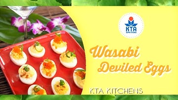 Wasabi Deviled Eggs by Chef Michi