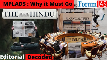 MPLADS : Why It Must Go | Editorials Decoded | Hindi | ForumIAS