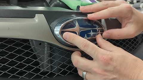 Hexis Bodyfence PPF applied to Subaru WRX emblem
