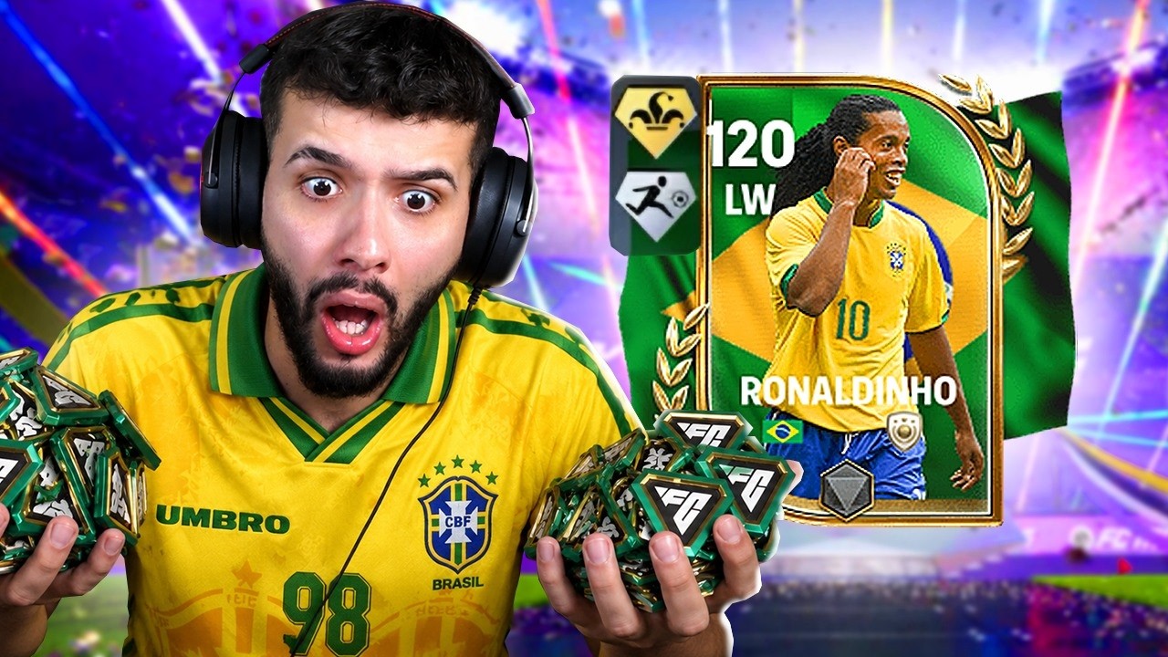 GASTEI 15 MIL FC POINTS EM BUSCA DO RONALDINHO PRIME NO FC MOBILE! 🤩🇧🇷