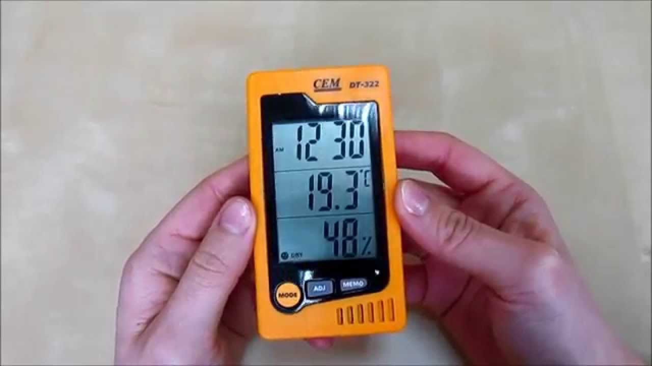 Термогигрометр CEM DT - 322 - YouTube